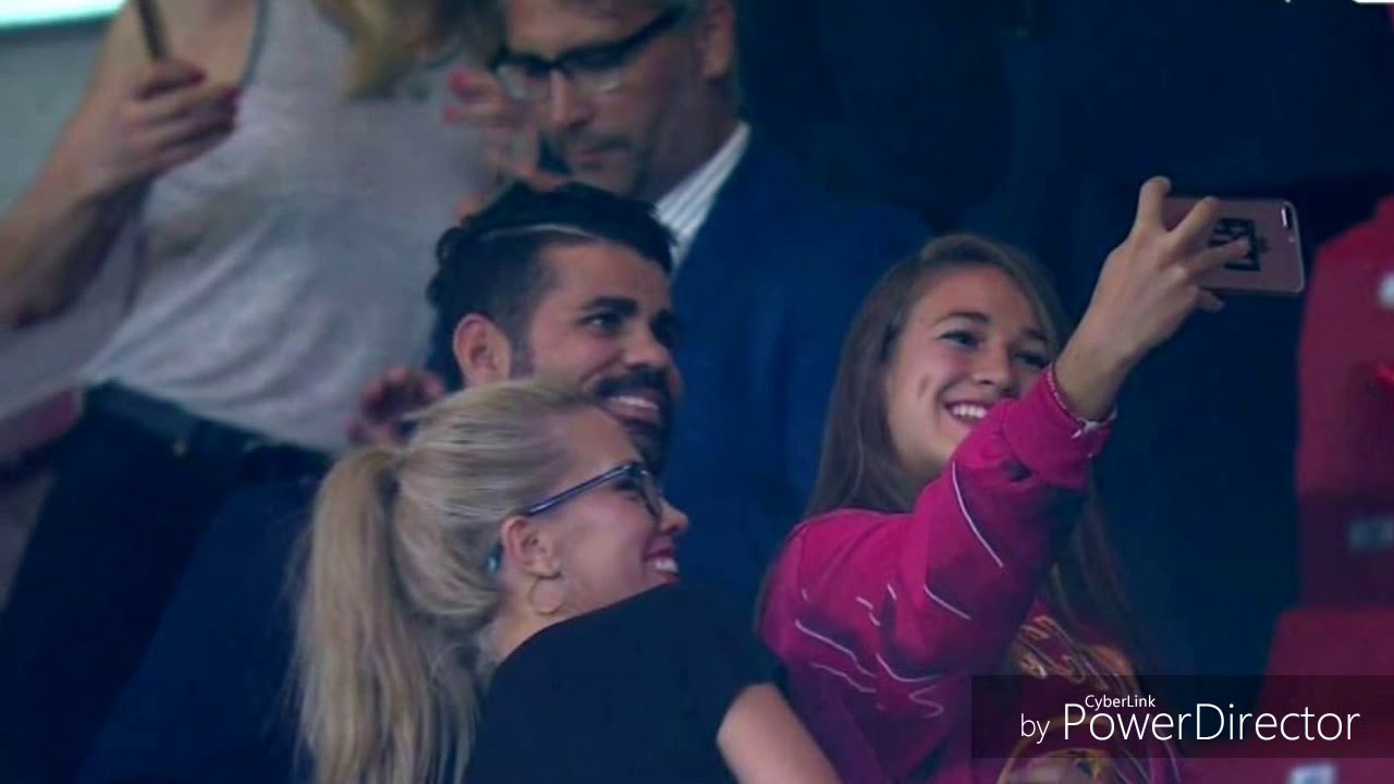 Diego Costa Celebrates Batman’s Last Minute Goal v Madrid