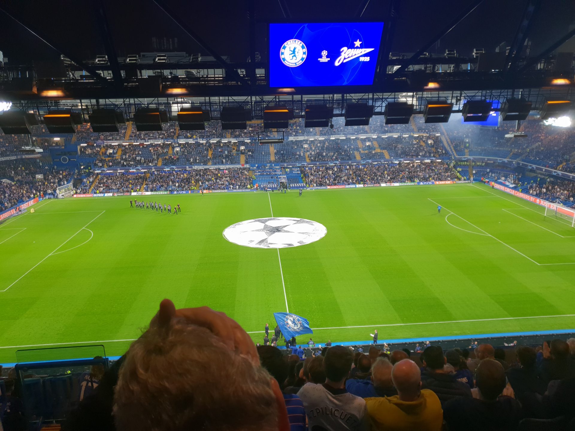 View from the halfway line in the Westview Stamford Bridge